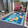 44 Pcs H Style 12" Patio Deck Tiles, DIY interlocking, for indoor and outdoor use like porch, poolside, balcony, backyard. - 2 of 4