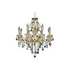 Elegant Lighting St. Francis 8 light Gold Chandelier Clear Royal Cut Crystal - 2 of 4