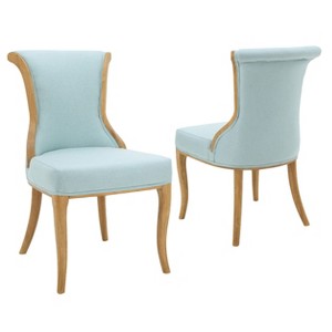 Lexia Dining Chair - Light Blue (Set of 2) - Christopher Knight Home