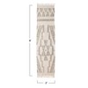 Storied Home Hand Woven Cotton and Wool Kilim Floor Rug with Fringe, Green and Cream - 2 of 4