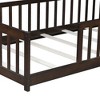 Kumasinova Kids Floor Bed with Safety Guardrails,Twin Rubber Wood Platform Bed with Slats for Boys,Girls,Teens,No Box Spring Needed - 4 of 4