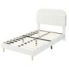 Kids Bed Frame with Bookcase Headboard, Upholstered Platform Bed with Wooden Slats Support for Boys, Girls, Teens, No Box Spring Needed - 3 of 4