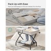 SONGMICS Luggage Rack with Fabric Storage Shelf Suitcasa Stand for Guest Room Bedroom Holds up to 110 lb - 3 of 4
