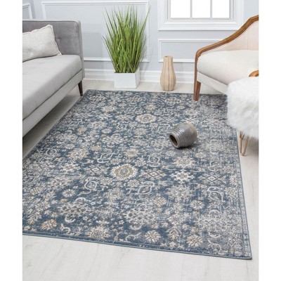 Rugs America Ludlow Md10a Palace Blue Transitional Vintage Blue Area ...