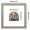 Americanflat 8" x 8" Picture Frame with Mat - Arch Design - Stylish Decor for Living Rooms, Dorms, Offices & More - 2 of 4