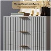 Nasitip 5 Drawer Modern Dresser, 48" Tall Chest with Deep Storage & Wide Top, Fluted Wood Organizer for Bedroom/Living Room/Hallway - 2 of 4