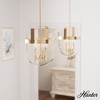 Karloff 11.75" 3-Light Pendant Alturas Gold Finish for Indoor Spaces - 4 of 4