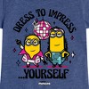 Girls' - Despicable Me Minions - Dress To Impress Yourself Fitted Short Sleeve Graphic T-Shirt - 2 of 4