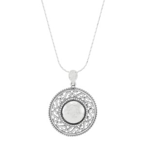 Silpada 'Lustrous Wave' Sterling Silver Pendant Necklace, 18" + 2" - 1 of 4
