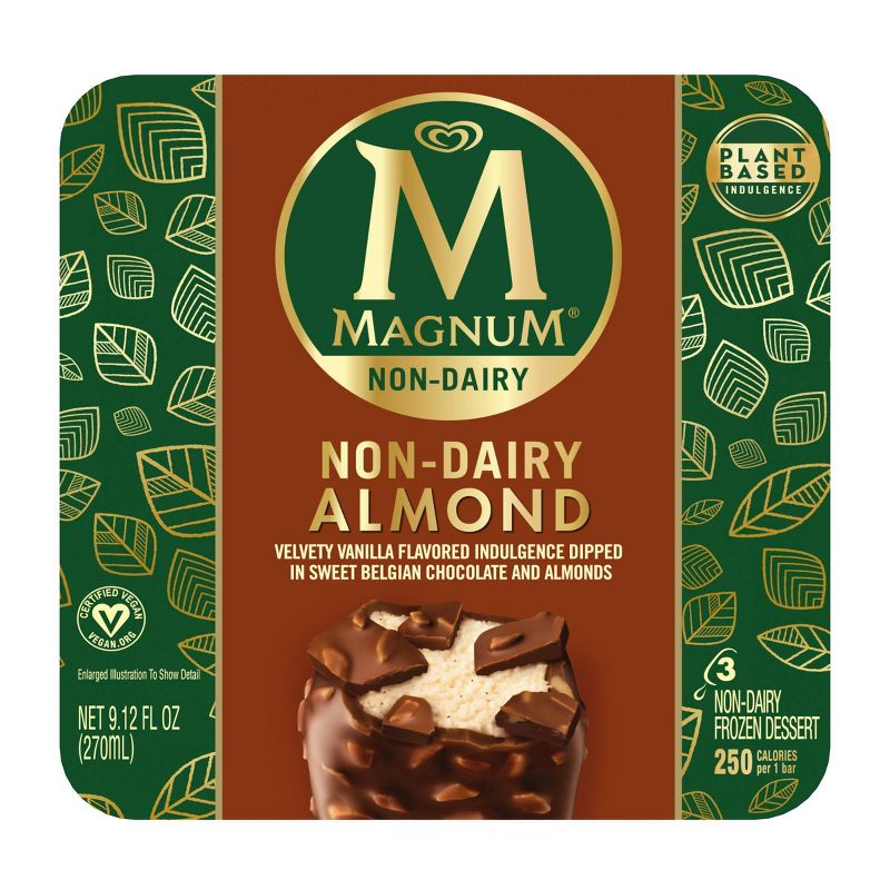 Magnum Non-Dairy Almond Vanilla Frozen Dessert - 3pk, 3 of 11