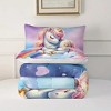 Acoinel 3 Pcs Baby Unicorn Comforter Set with 2 Pillowcases - 3 of 4