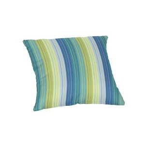 Casual Cushion Stripe Sunbrella Fabric 1-Piece Indoor/Outdoor Square Throw Pillow - 1 of 4