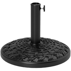 Outsunny 19" Patio Umbrella Base, 26 lbs Concrete Heavy Duty Patio Umbrella Holder for 1.5"/1.9" Umbrella Poles - 1 of 4