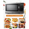 Commercial Chef 1.3 Cu. Ft. Countertop Microwave Oven, Touch Controls with Digital Display, 1000W, 12.4 Turntable, Push Button Door - 2 of 4