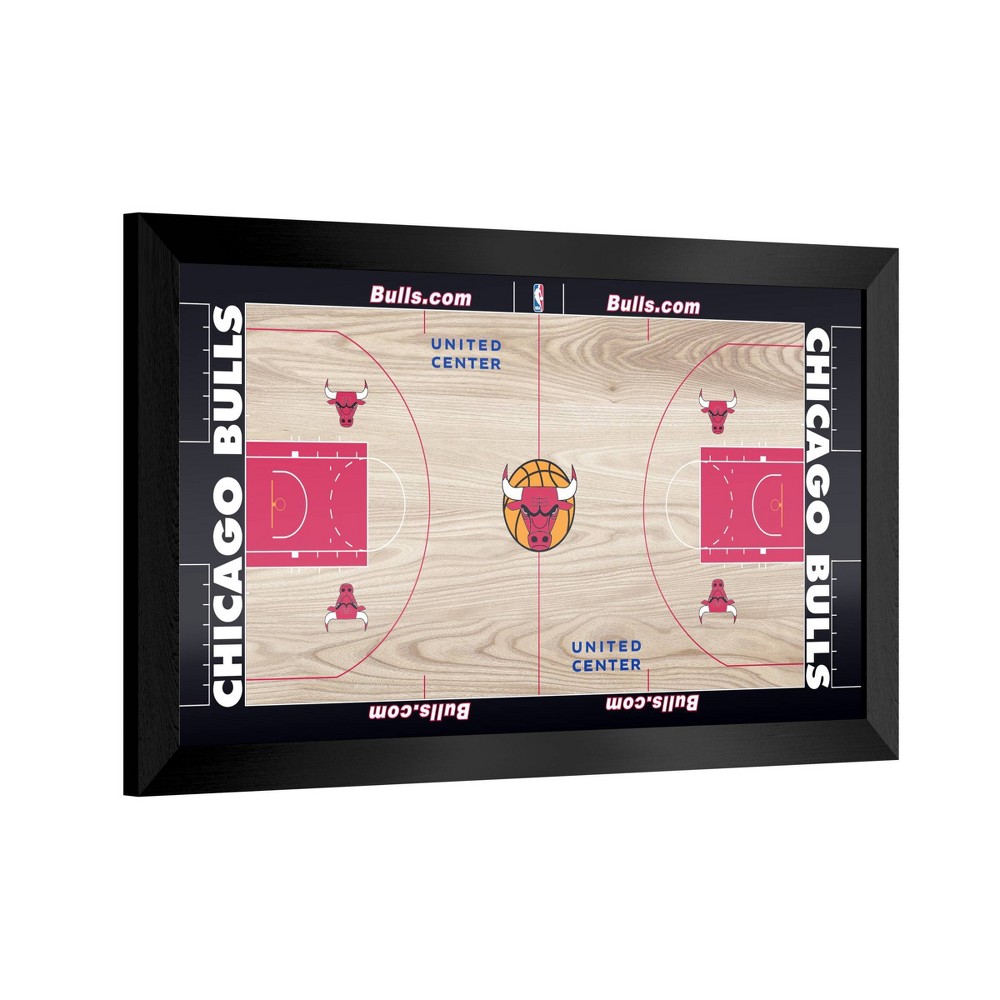 Photos - Garden & Outdoor Decoration NBA Chicago Bulls Team Court Framed Plaque