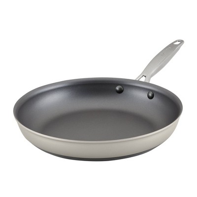 Anolon Achieve 12 Nonstick Hard Anodized Frying Pan Cream : Target