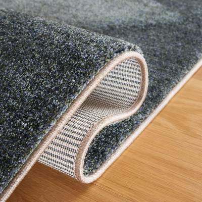 Lasa Green 4' Round Hand-knotted Synthetic Rug