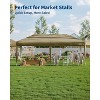 10x20 ft Heavy-Duty Pop-Up Outdoor Canopy with 6 Walls, 3 Heights. Includes Bag, Weights, Stakes & Ropes - 3 of 4