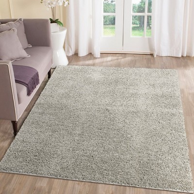 Solid Shaggy Rug Modern Indoor Carpet Fluffy Plush Rug Shag Area Rug Home Decor, 5'x8' Mist Gray