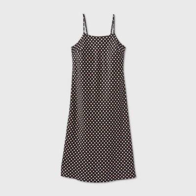 polka dot slip dress