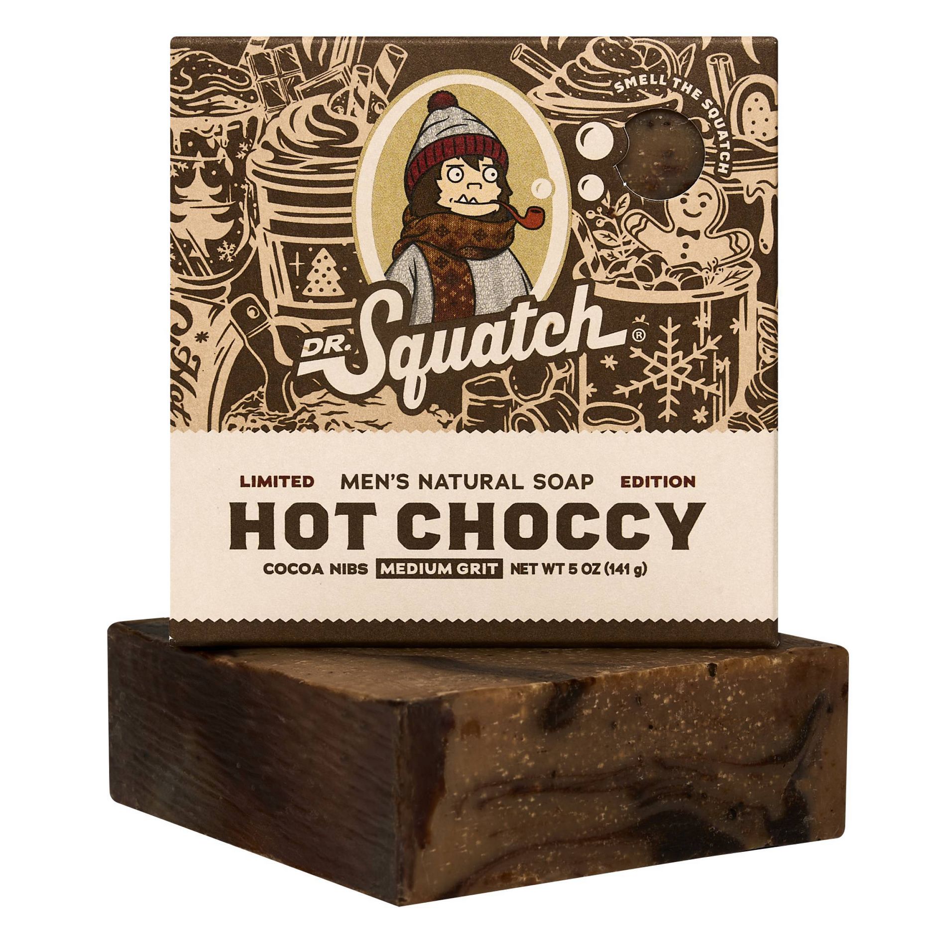 DR. SQUATCH Men's All Natural Bar Soap - Hot Choccy - 5oz