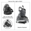 Leisure Sports 2-in-1 Camping Fan and LED Light - Battery-Operated for Hanging or Tabletop Use - Black - 4 of 4