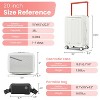 20" Carry-on Luggage with Crossbody Bag and Cosmetic Bag, PC Hard Shell Suitcase with TSA Lock, Wide Handle and 360° Spinner Wheels-ModernLuxe - 2 of 4