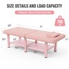 Dolonm 75" Wide -Beauty Salon Beauty Bed Modern Massage Bed,square leg iron frame structure - No adjustable backrest - 2 of 4