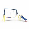 Okak Swing Set with Heavy-Duty A-Frame, Kids Swing with 1 Saucer Swing Seat & 1 Belt Swings Seat/Slide, Outdoor Swing for Boys and Girls - 4 of 4