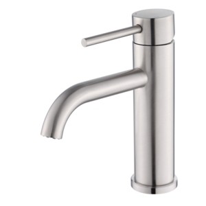 ChicFurnit Bathroom Sink Faucets Modern Waterfall Single Handle Faucet Single Hole Sink Faucet for Bathroom Vanity, Silver, 13.82"*7.72"*2.91" - 1 of 4