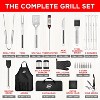 Kaluns Grilling Accessories, Heavy Duty Stainless Steel Grill Set BBQ Grill Accessories for Outdoor Grill with Storage Case and Apron - 2 of 4