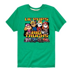 Boys' - Paw Patrol - Lil Pups Big Trucks Short Sleeve Graphic T-Shirt - 1 of 4