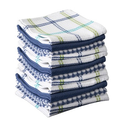 T-fal Coordinating Flat Waffle Weave Dish Cloth, Twelve Pack