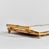 Plum & Post Daphne Narrow Decorative Mirrored Tray With Handles - 2 of 4