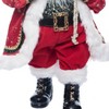 Season's Designs 18" Red And Green Santa With Gift Bag An - 4 of 4