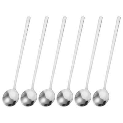 Unique Bargains Stainless Steel Mini Tea Dessert Coffee Spoons 6 Pcs