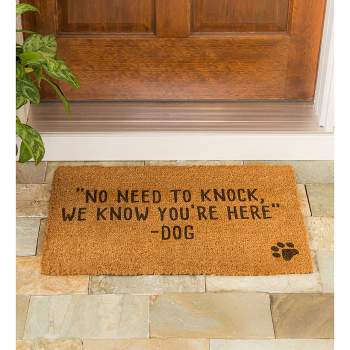 Birdrock Home Welcome Coir Doormat - 18 X 30 - (tan,black) welcome :  Target