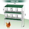 Metal Chicken Nesting Boxes, Nesting Boxes with Metal Legs, Chicken Laying Box with Roll Out Egg Collection with Vented Holes - 3 of 4
