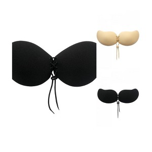 INSPIRE CHIC Women's 3 Packs Strapless Adjustable Silicone Reusable Bras - 1 of 4