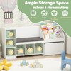 Tangkula Wooden Kids Bookshelf w/Reading Nook Padded Seat Open Cubes Adjustable Shelf - 4 of 4
