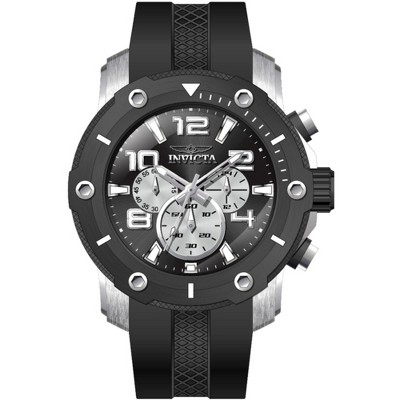 Invicta 45739 Men's Pro Diver Chrono Black and Silver Dial Watch