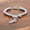 ELYA Polished Bead Tassel Bead Stainless Steel Bracelet (6mm) - 6.5" - 4 of 4