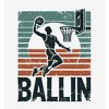 Ballin Slam Dunk Adult Long Sleeve Hoodie - 2 of 2