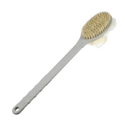 Unique Bargains Long Handle Bath Brush 17.32" Length 1 Pc