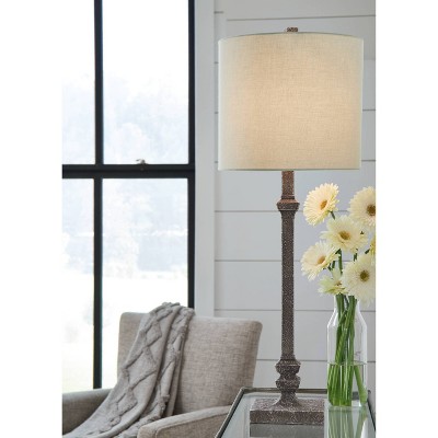 Signature Design by Ashley Oralieville Accent Lamp Gray/Beige