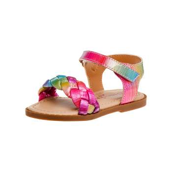 Kensie Girl Open-toe Thong Toddler Sandal With Bow And Glitter Accents ...
