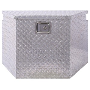 Aluminum Tool Box Storage Organizer With Lock Keys Large Capacity Heavy-Duty Tool Organizer Box For Pick Up Truck RV - 1 of 4