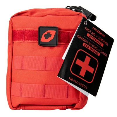 Life+Gear 116pc First Aid Survival Kit Soft Dry Bag