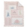 NoJo Disney Princess Enchanting Dreams Pink and White 3 Piece Nursery Crib Bedding Set - Comforter, 100% Cotton Fitted Crib Sheet, and Crib Skirt - 2 of 4