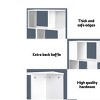 INFURNIC Decorative Bookshelf Five Tier Storage Shelf Sleek Lines Design high-quality materials for Living Room, White, 27.56"*9.4"*62.6" - 2 of 4